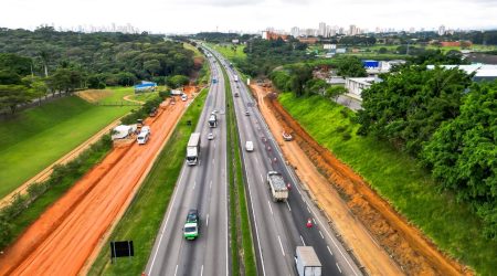 Obras de ampliação da Via Dutra em São José avançam em ritmo acelerado / Foto: CCR RioSP