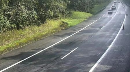 Pista da serra antiga da Tamoios é liberada após interdição por chuvas
