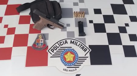 Polícia Militar prende indivíduo por porte de arma de fogo na zona leste de São José