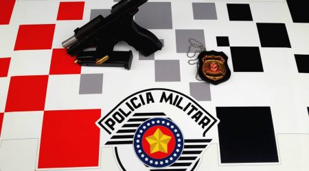 Prisão por porte ilegal de arma e estelionato mobiliza grande operação da PM