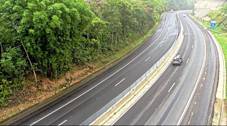 Serra antiga da Tamoios é interditada novamente devido às fortes chuvas