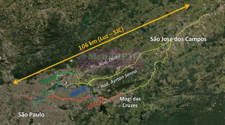Trem entre São José e São Paulo deve ter parada final na Penha
