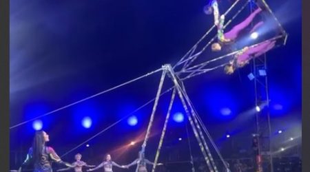 Um artista sofreu acidente em circo em São José dos Campos durante espetáculo. Ele foi socorrido por médicos até a chegada do Samu