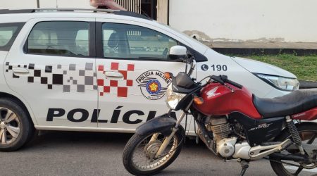 Em Caçapava, menor é apreendido com motocicleta furtada