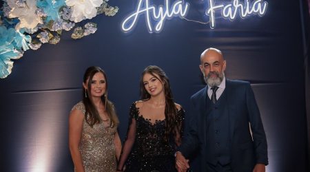 Debora Faria, Ayla Faria e André Franchi