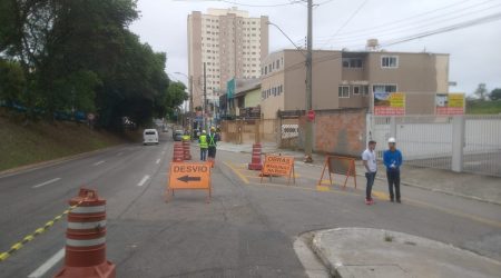 Obras de transição iniciadas na av. Cidade Jardim em São José