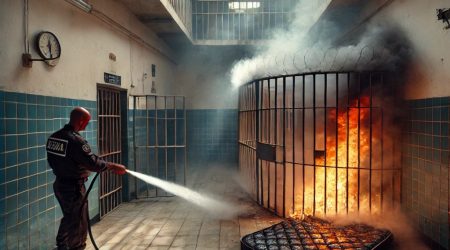 Preso causa incêndio em cela de delegacia em Taubaté