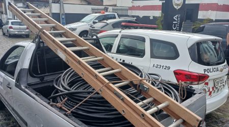PM realiza prisão por furto em Piquete e recupera fios avaliados em R$ 28 mil