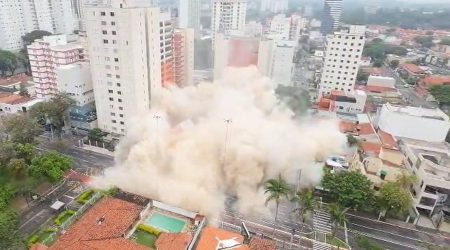 Implosão do Hotel Urupema é concluída com segurança