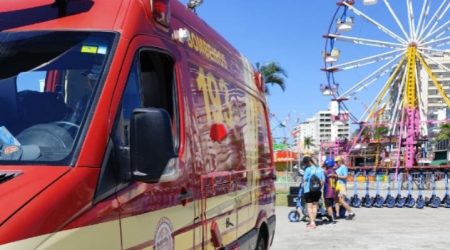 Idosa de 70 anos ficou ferida após queda de patinete