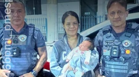 Bebê engasgada em Jambeiro é salva por policiais