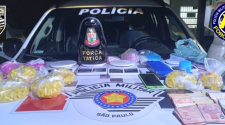 Polícia Militar apreendeu grande quantidade de drogas durante ação em Cachoeira Paulista