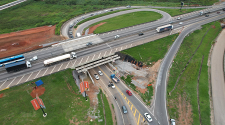 Obras no trevo Jacareí seguem até 15 de maio