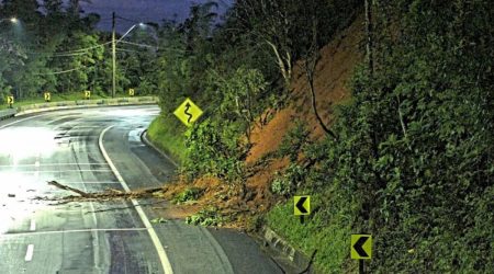 chuva Litoral Norte, Rodovia Tamoios, Rodovia Oswaldo Cruz, interdição de rodovias