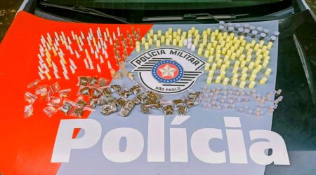 Meio quilo de drogas apreendido e traficante preso na zona norte!