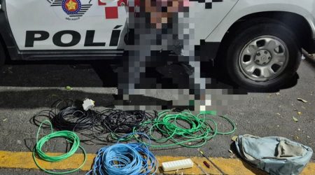 Furto de fios termina com prisão na Vila Adyana, em São José dos Campos