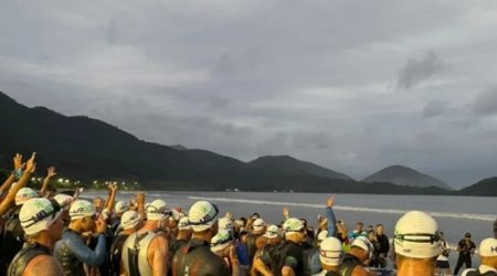 Atletas iniciam desafio de 515 km no UB515 Ultraman Brasil em Ubatuba