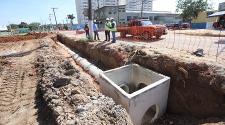 Obras de duplicação avançam na Avenida Malek Assad, em Jacareí.