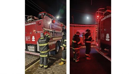 Equipes do Corpo de Bombeiros atenderam duas ocorrências de incêndio em Ubatuba