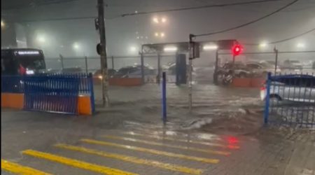 No Jardim Paulista ruas também ficaram alagadas