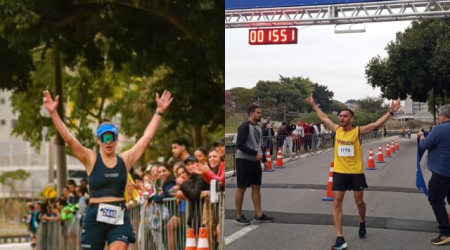 Atletas destaques na corrida de aniversário da cidade inspiram com história de disciplina