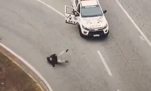 Suspeito de roubo tenta fugir, é atropelado a acaba preso