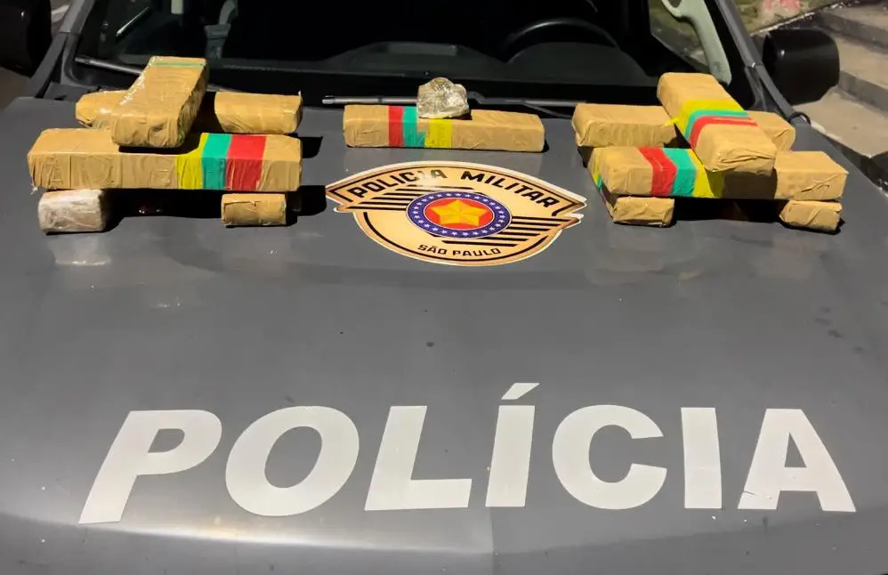 Traficante é preso com 12,6kg de maconha em Caçapava