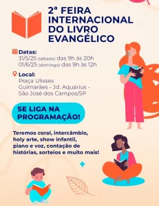 Feira do Livro Evangélico chega ao Jardim Aquarius em São José dos Campos