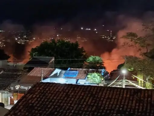 Incêndio em área de mata no Banhado é controlado pelos Bombeiros