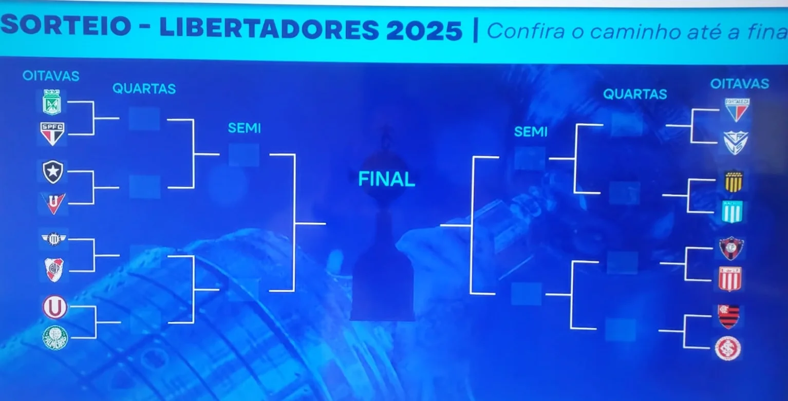 Libertadores 2025: oitavas traz clássico brasileiros e chave pesada 