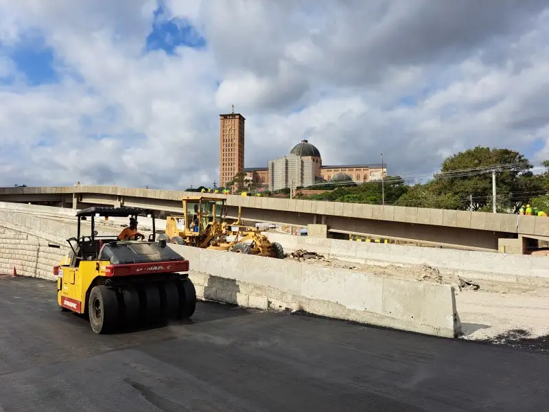 Principal destino religioso do Brasil, Aparecida testa novo viaduto! 