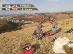Após sofrer queda de paraglider vítima aciona os Bombeiros em Guará!