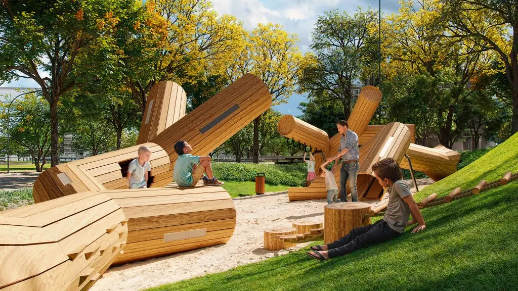 Playground do Parque UNA terá design inovador criado por empresa holandesa