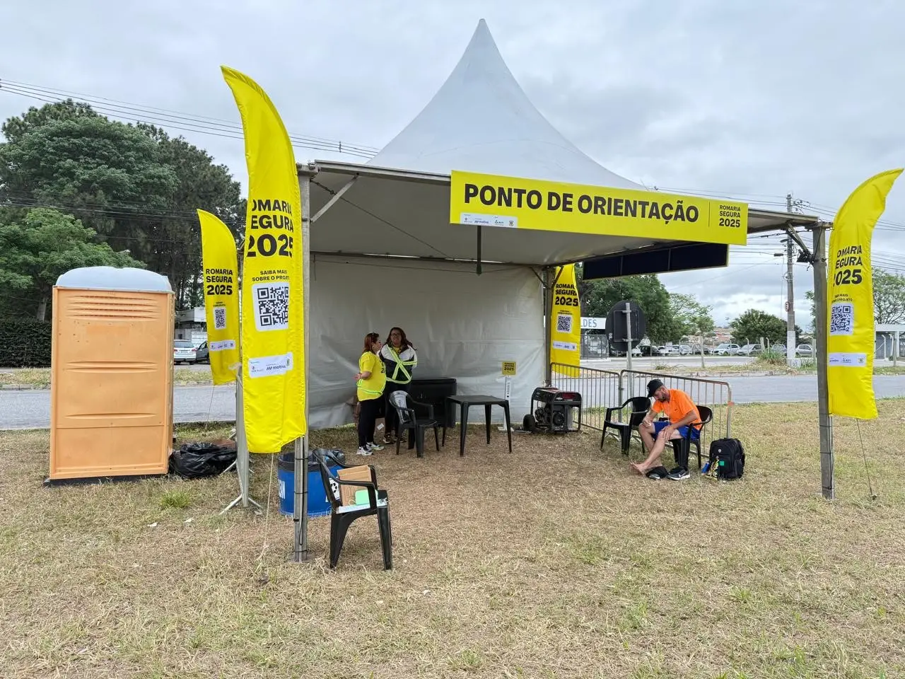 Mais de 11 mil romeiros passam pelas tendas na Via Dutra rumo à Aparecida