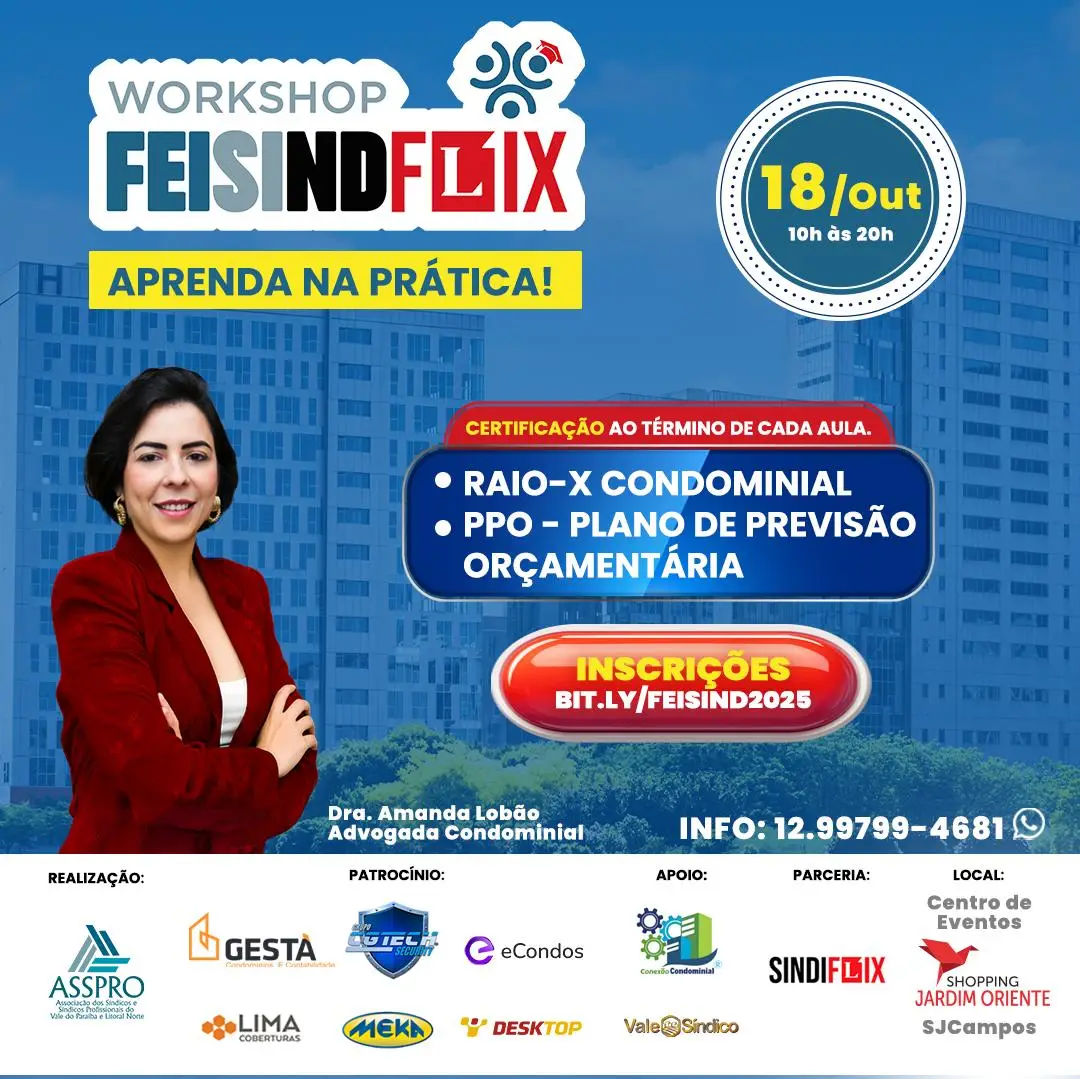 Feira de Síndicos será realizada no sábado em São José dos Campos