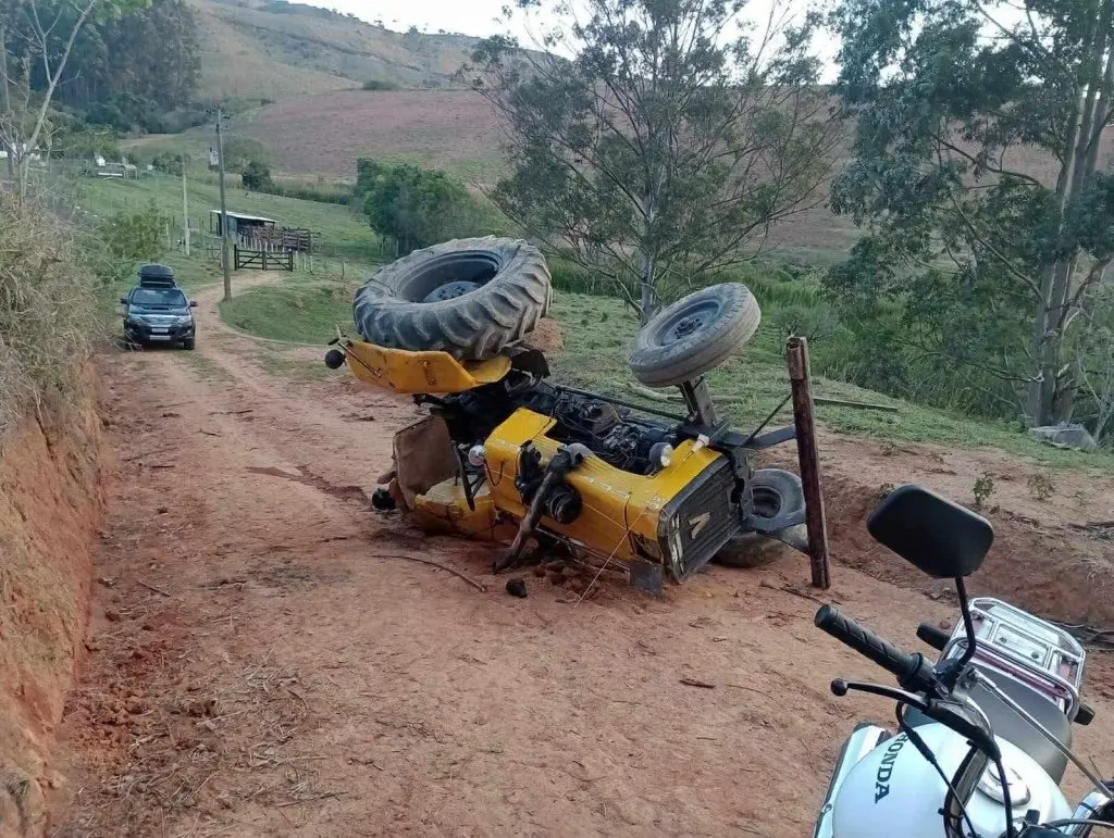 Tragédia em Cunha; Homem morre em acidente com trator!