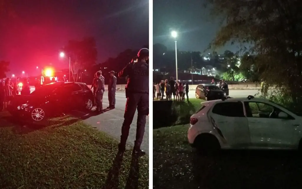 Acidente na Mário Covas: motorista bêbado tenta fugir e é detido em São José