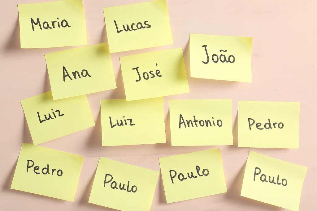 Nomes mais comuns nas cidades do Vale do Paraíba segundo o IBGE