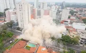 Implosão do Hotel Urupema é concluída com segurança
