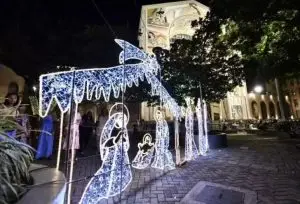 Fé, luz e mensagem ecológica: Santuário de Aparecida apresenta presépio e decoração natalina