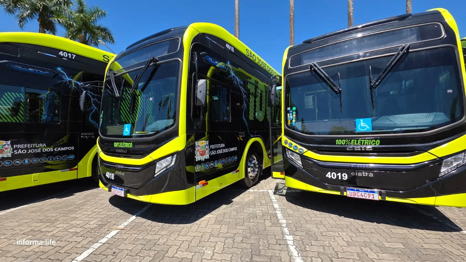 ônibus 100% elétrico