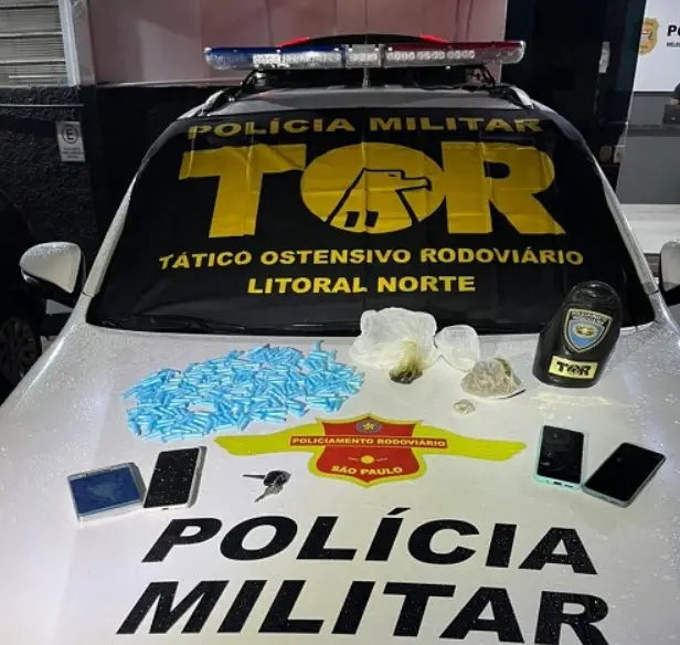 Quadrilha é presa com cocaína, skunk e haxixe na Rodovia dos Tamoios