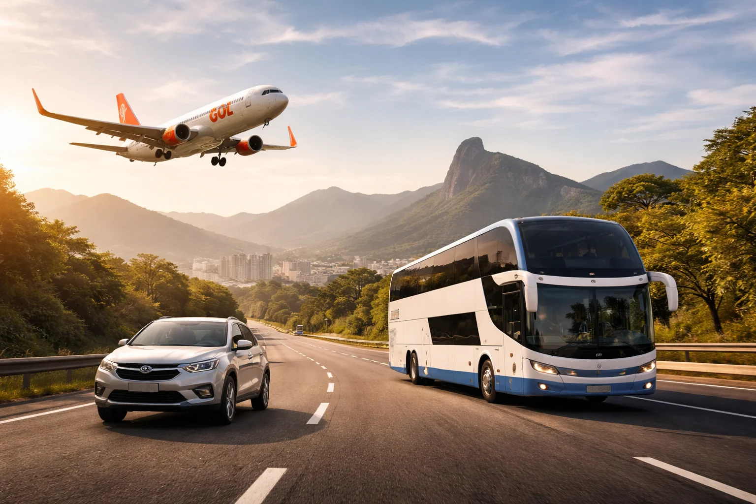 Viagem de São José - Rio quanto custa ir de avião, ônibus e carro