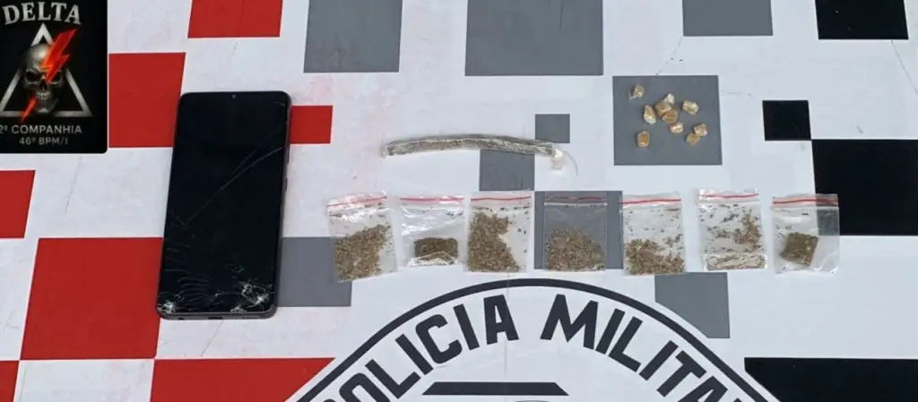 Traficante é preso e mulher detida ao tentar impedir ação da PM na zona sul de São José