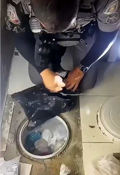 Rocam localiza bunker do tráfico e apreende mais de 7 kg de drogas em Guaratinguetá