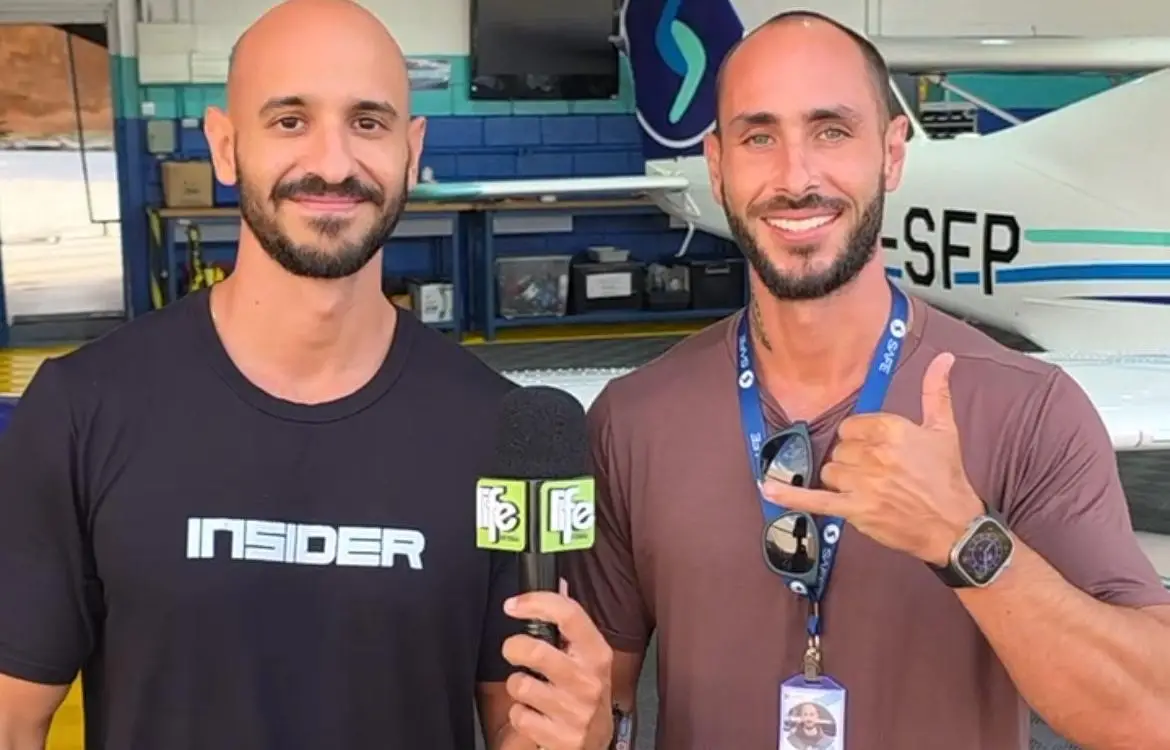 Irmãos Katoosh realizam treinamento de aviação em São José dos Campos para novo projeto de volta ao mundo.