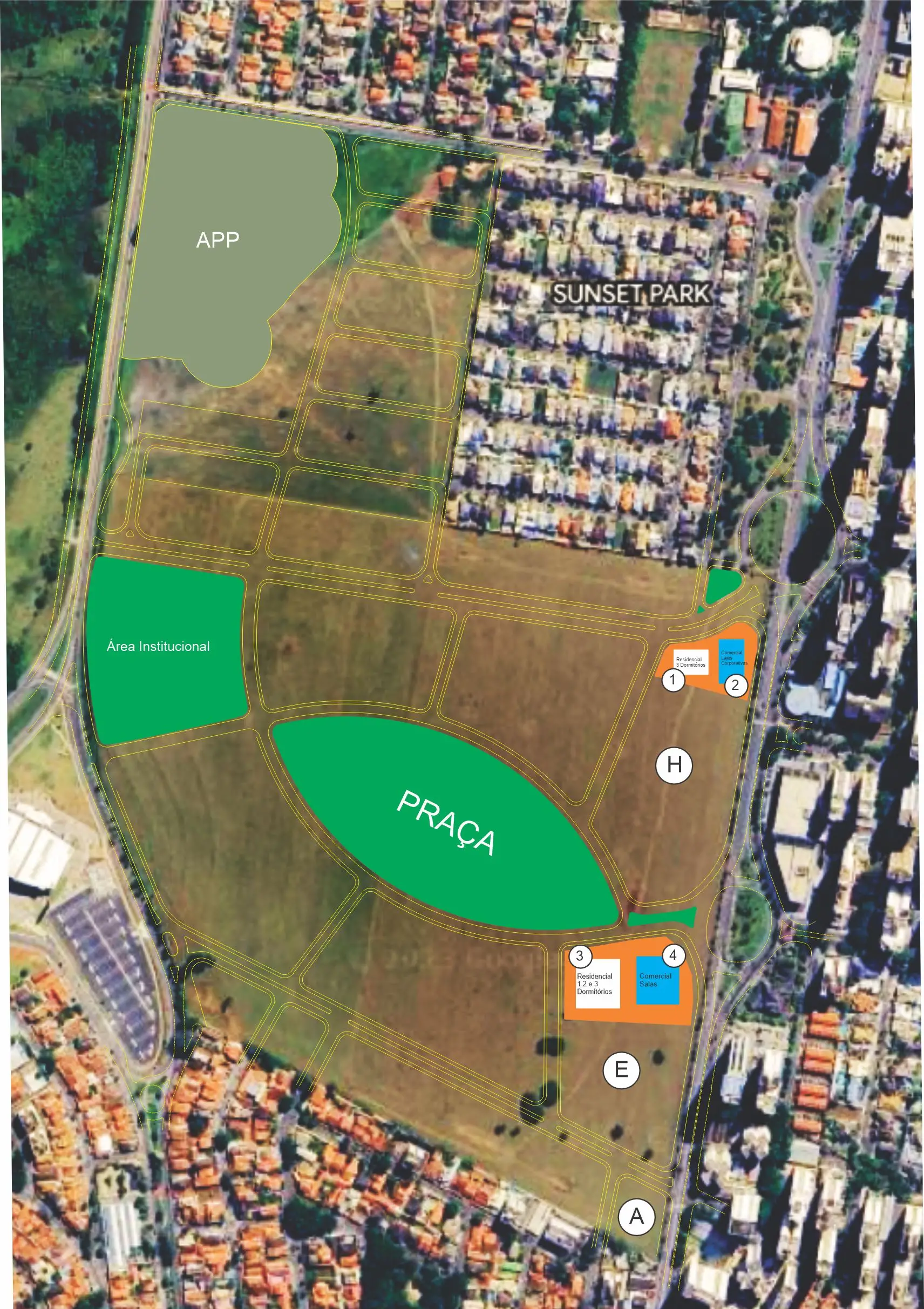construção no Parque Una