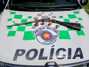 Polícia Ambiental apreendeu espingarda após denúncia de caça ilegal em Paraibuna