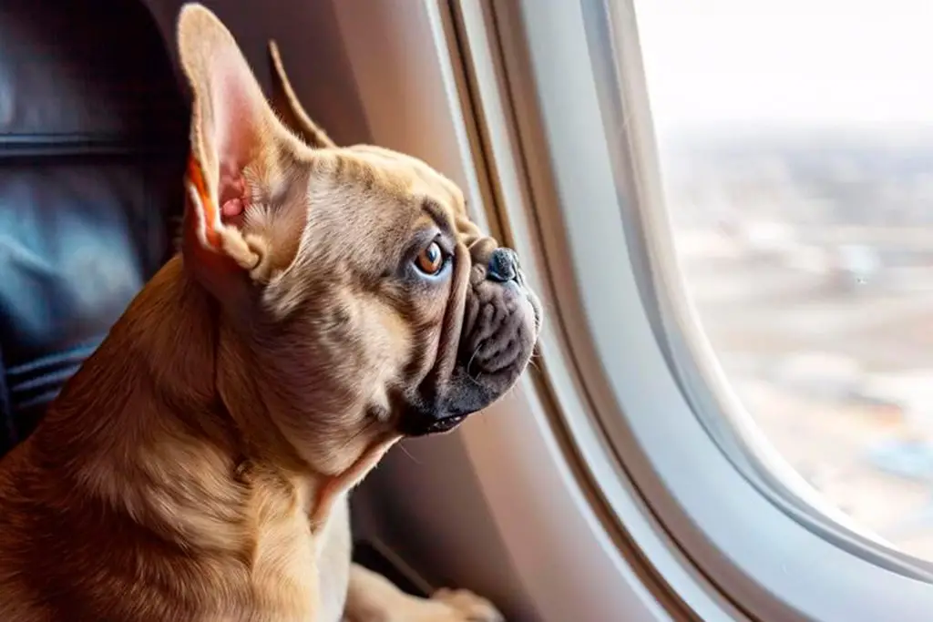 Bulldog inglês é autorizado pela Justiça a viajar na cabine de avião com tutor ansioso