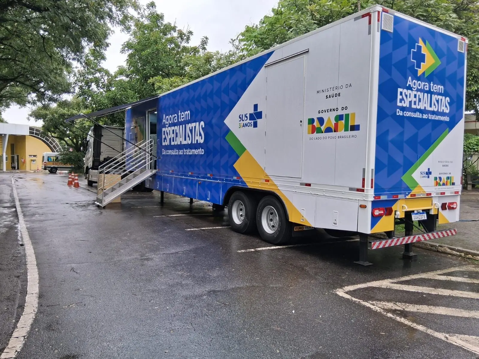 Carreta de tomografia em SJC realiza exames gratuitos/ Foto: PMSJC